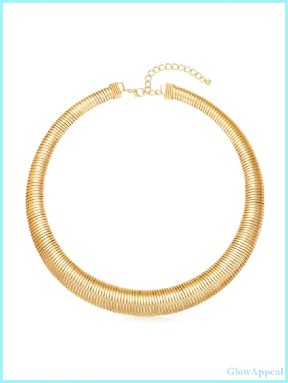 14K Gold Plated Chunky Snake Chain Choker Necklace for Women Trendy Statement
